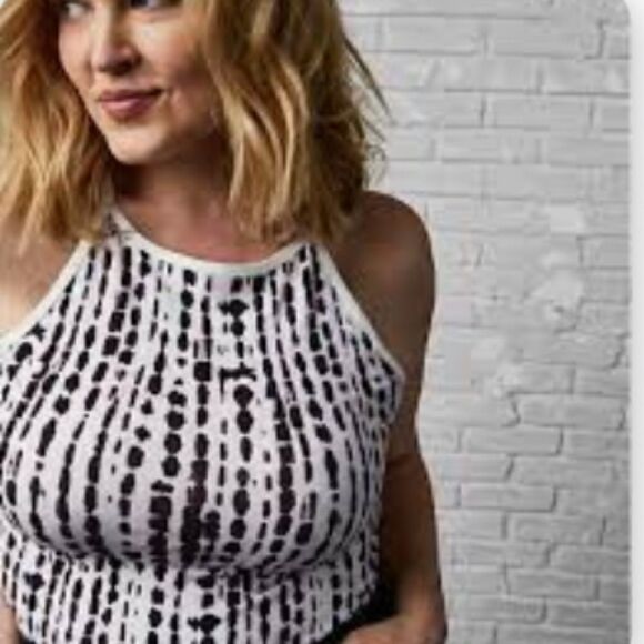 torrid Tops - Torrid Multi Tie-Dye High Neck Foxy Tank Top Shirt 1X